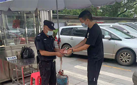 安邦公司驻州中心医院保安获嘉奖